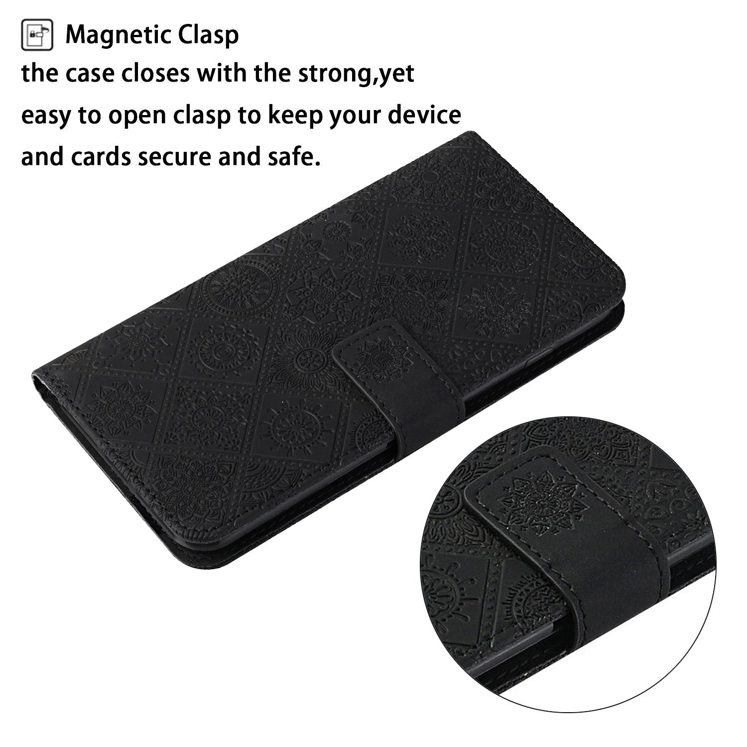 For Xiaomi Redmi Note 13 Pro 4G / Poco M6 Pro 4G Phone Case Ethnic Style Flower Imprinted Leather Flip Cover For Xiaomi Redmi Note 13 Pro 4G / Poco M6 Pro 4G Phone Case Ethnic Style Flower Imprinted Leather Flip Cover